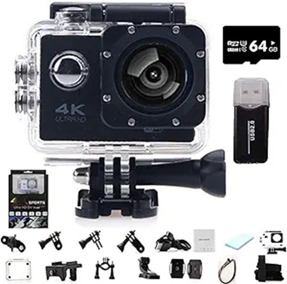 Roamix Vision 4K Action Camera with 64GB