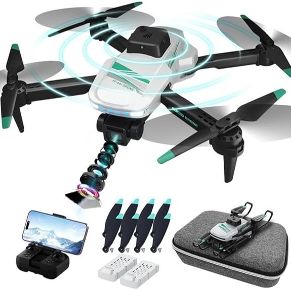 4K Foldable Camera Drone with 40min Battery & App Control