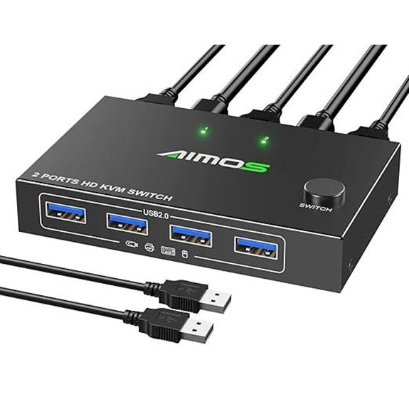 MLEEDA 4K HDMI KVM Switch for 2 Computers