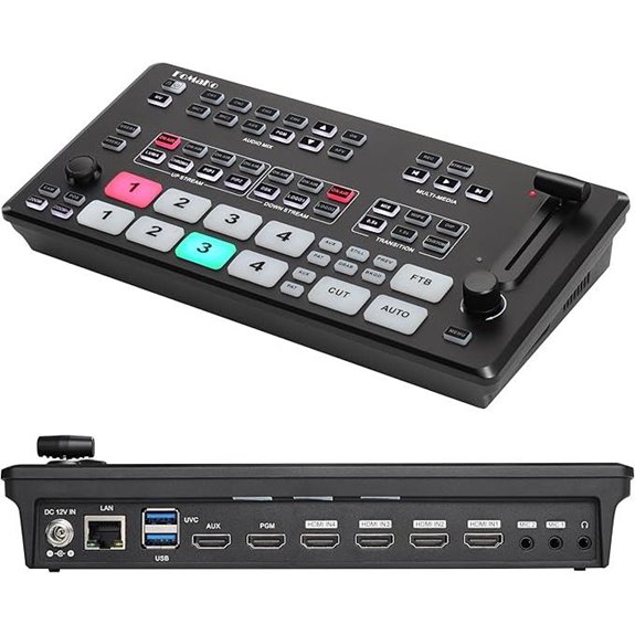 FoMaKo 4K HDMI Video Mixer Switcher (5 Channels)