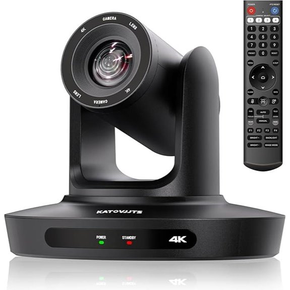 PTZ 4K UHD Camera with 20X Zoom for Streaming