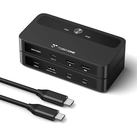 TobenONE USB-C KVM Switch with 4K@120Hz 2 Computers