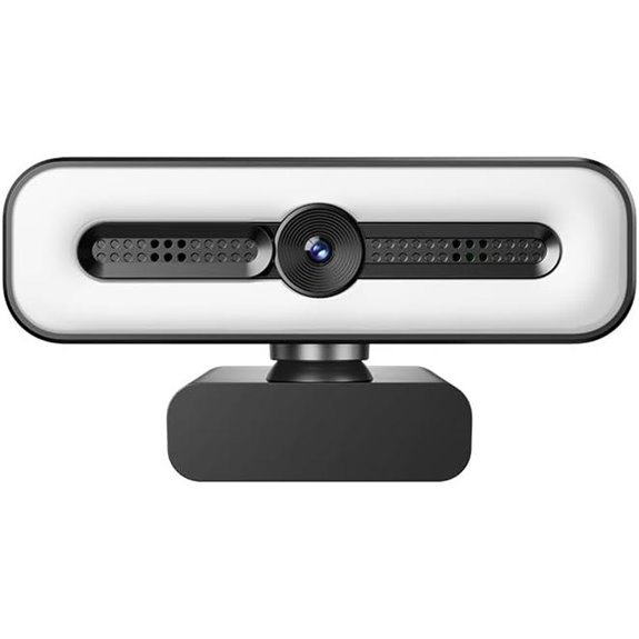 4K Webcam with Noise-Canceling Mics and Auto Light