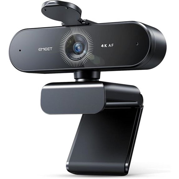 EMEET NOVA 4K Webcam with Noise-Canceling Mics