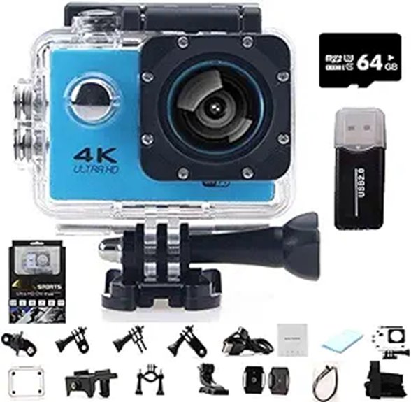Roamix 4K Action Camera with 170° Wide Angle