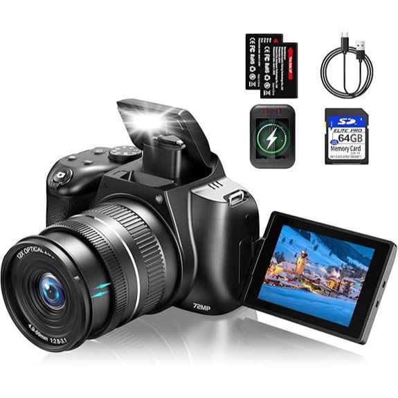 4K Digital Camera with 12X Zoom and Wi-Fi