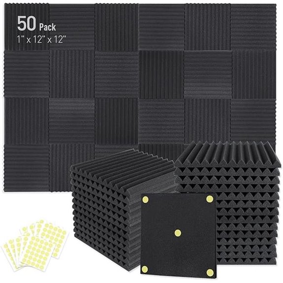 7 Best Acoustic Treatment Kits for Podcast Rooms on Amazon USA 7 Focusound 50 Pack Acoustic Foam Panels with Adhesive