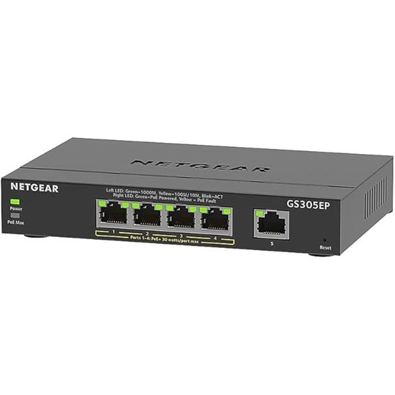 NETGEAR 5-Port PoE Gigabit Managed Switch