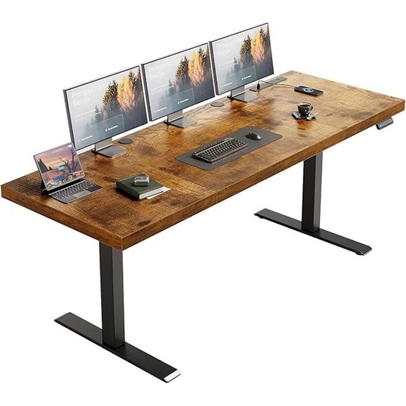 15 Best Professional Electric Standing Desks for Marketing Agencies 2026 6 OffiGo 71-Inch Electric Sit-Stand Desk with Power
