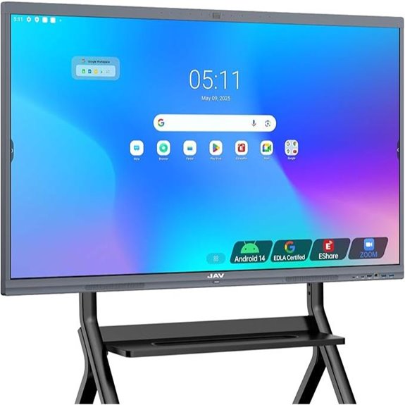 JAV 4K UHD Interactive Whiteboard with Android 75-Inch