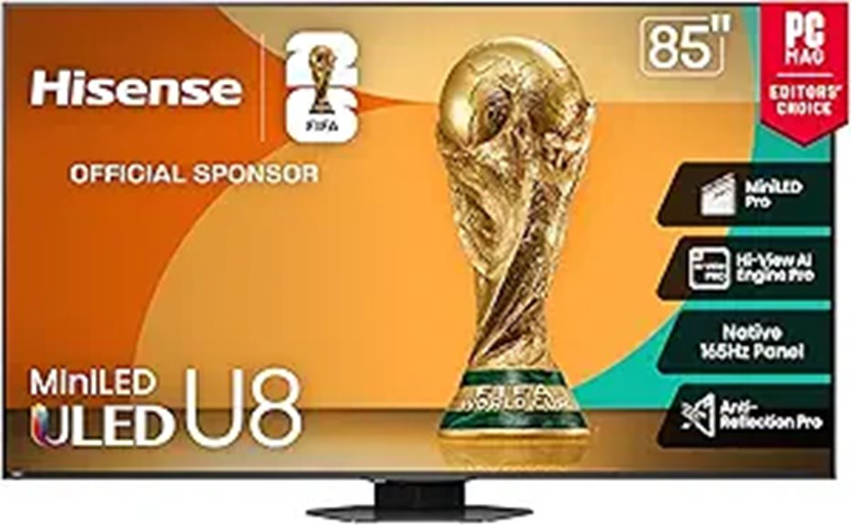 Hisense 85 U8 Mini-LED 4K QLED Smart TV