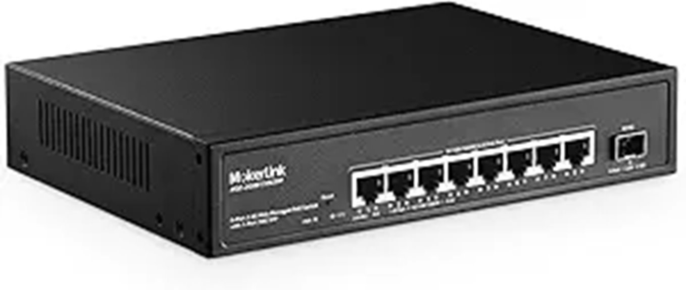 MokerLink 8-Port 2.5G PoE Managed Switch
