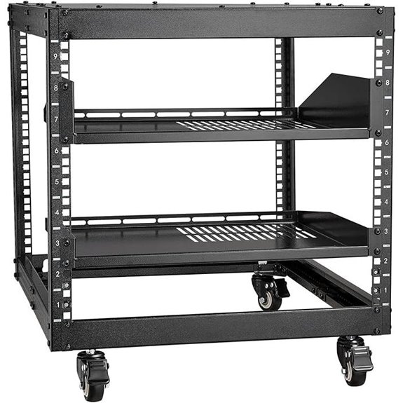 15 Best Server Rack Cabinets for IT Closets on Amazon USA 9 VEVOR 9U Adjustable Open Frame Server Rack