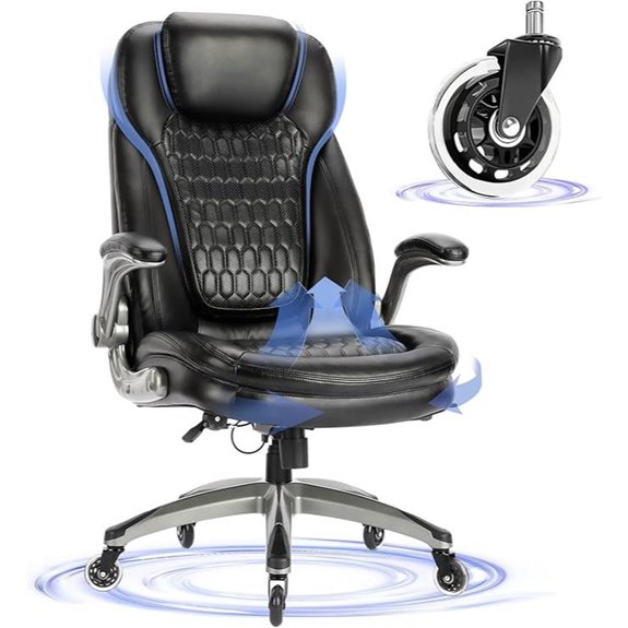 15 Best Executive Ergonomic Chairs for Home Offices on Amazon USA 15 Executive Office Chair with Flip-up Arms