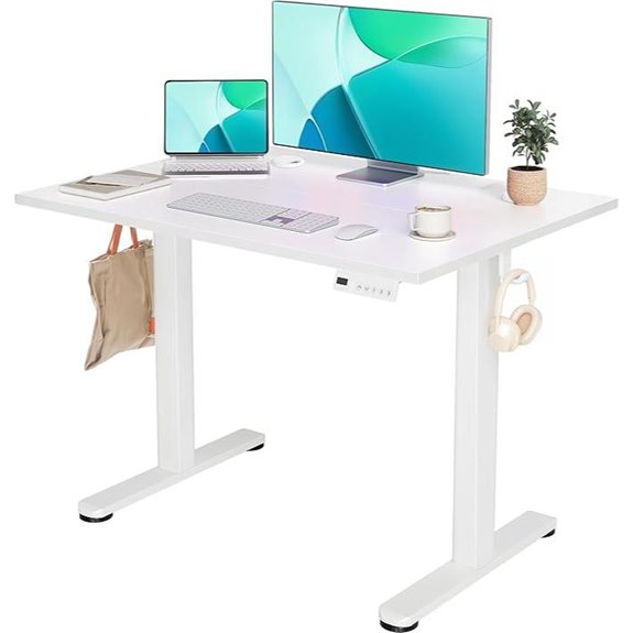 YDN Adjustable Standing Desk with Cable Management