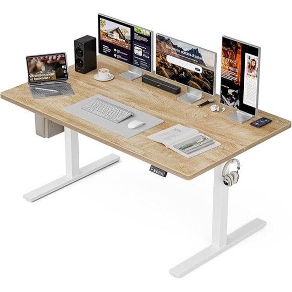 15 Best Professional Electric Standing Desks for Marketing Agencies 2026 10 Grandder 55x32 Electric Sit-Stand Desk with Memory