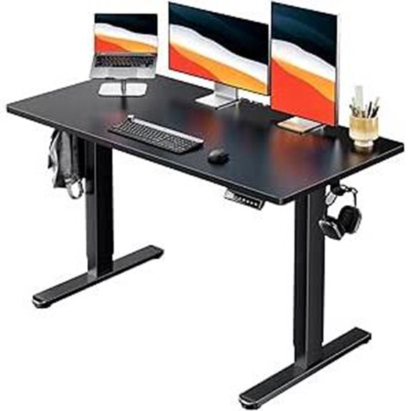 HUANUO Electric Standing Desk Adjustable Height Black