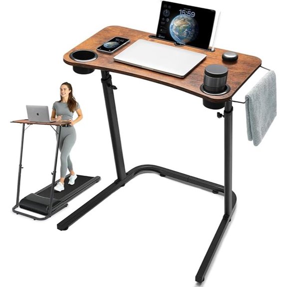 Treadmill Desk with Adjustable Height for Home Office