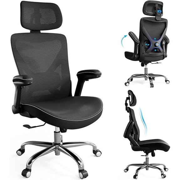 Ergonomic Mesh Office Chair with Lumbar & Headrest