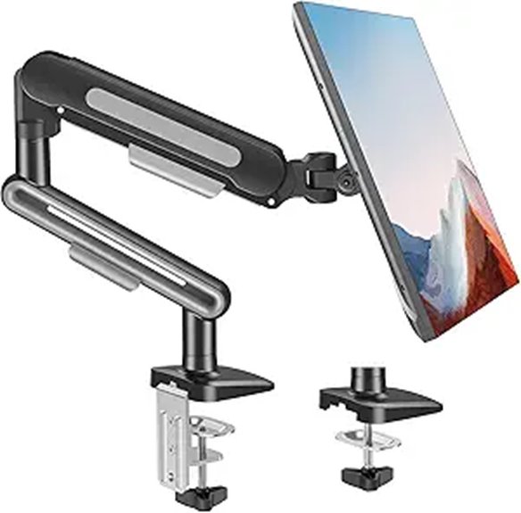 Mount Pro Adjustable Single Monitor Arm (Up to 40)