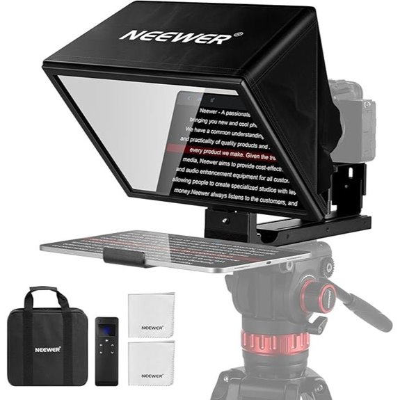15 Top-Rated Teleprompters for Online Courses on Amazon USA 4 NEEWER X12B Aluminum Teleprompter for iPhone/iPad