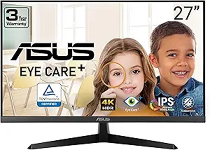 7 Best Premium 4K Monitors for Email Designers in 2026 8 ASUS 27 4K Eye Care Monitor with HDR and Speakers