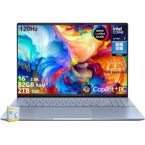 15 Best High-End Laptops for Marketing Agencies on Amazon in 2026 7 ASUS Vivobook S16 Copilot+ AI Laptop 16 OLED