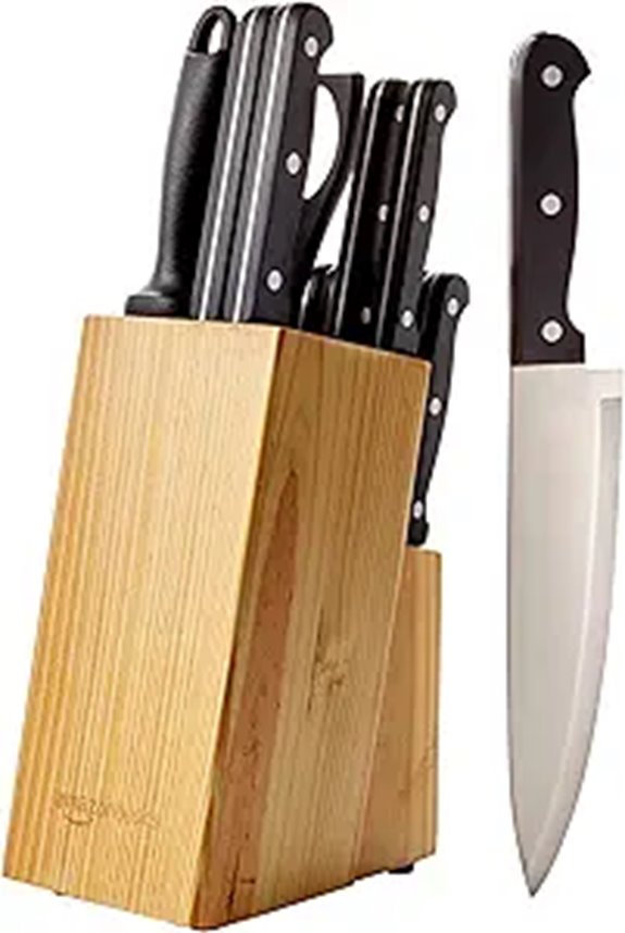 15 Best Knife Blocks for 2026 That Chefs Swear By 16 Amazon Basics 14-Piece Knife Set with Sharpener