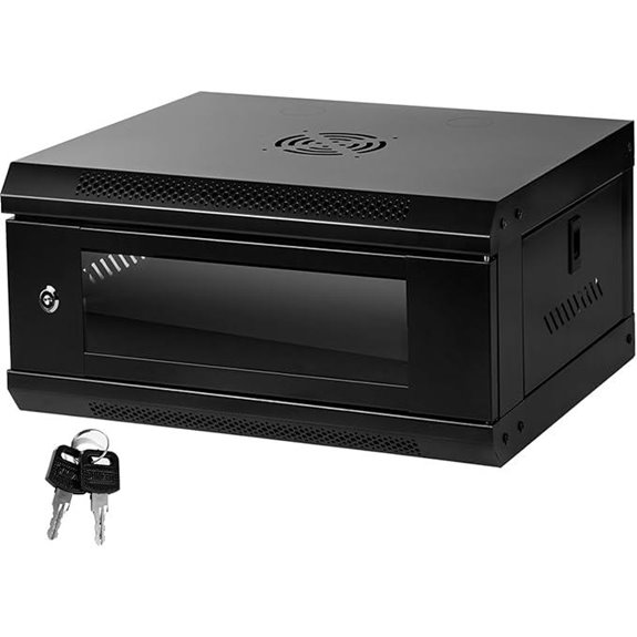 13 Best High-End Server Rack Cabinets for Small Business Networks 13 19-Inch Black Server Rack with Glass Door and Lock