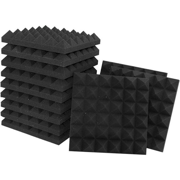 15 Best Acoustic Treatment Kits for Podcast Rooms in 2026 17 12 Pack Black Pyramid Acoustic Foam Panels