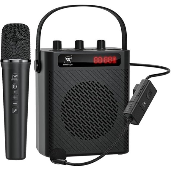15 Best Wireless Handheld Microphone Systems for Presentations in 2026 9 Bluetooth 5.3 Voice Amplifier with Mic & Karaoke
