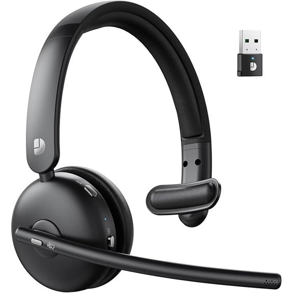 Wireless Bluetooth Headset with Mic and Noise Cancelling