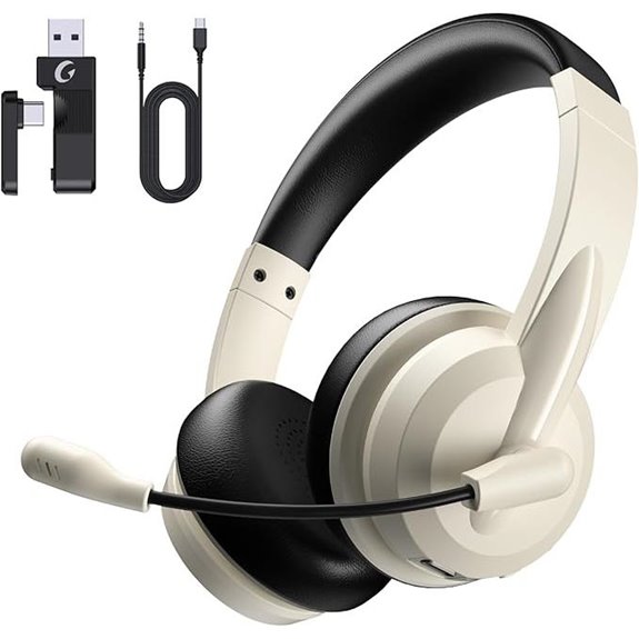 Wireless Bluetooth Headset with Mic and Noise Cancellation