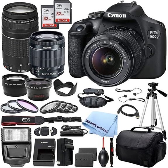 Canon EOS 2000D Rebel T7 DSLR Camera Kit