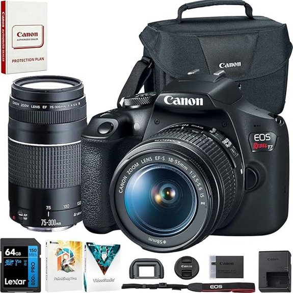 Canon EOS Rebel T7 DSLR Camera Kit with Accessories