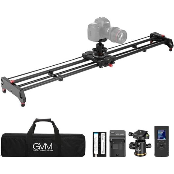 14 Best Top-Rated Motorized Camera Slider for Studio Filming in 2026 5 GVM 48 Carbon Fiber Motorized Camera Slider