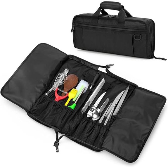 Samdew Chef Knife Bag with Lock 17+6 Slots