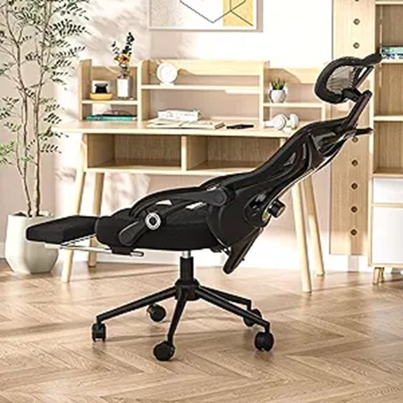 Ergonomic Office Chair with Footrest and Lumbar Support