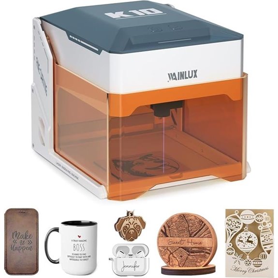 15 Best Desktop Laser Engravers for Branding Materials in 2026 11 WAINLUXPRO K10 3W Laser Engraver Machine
