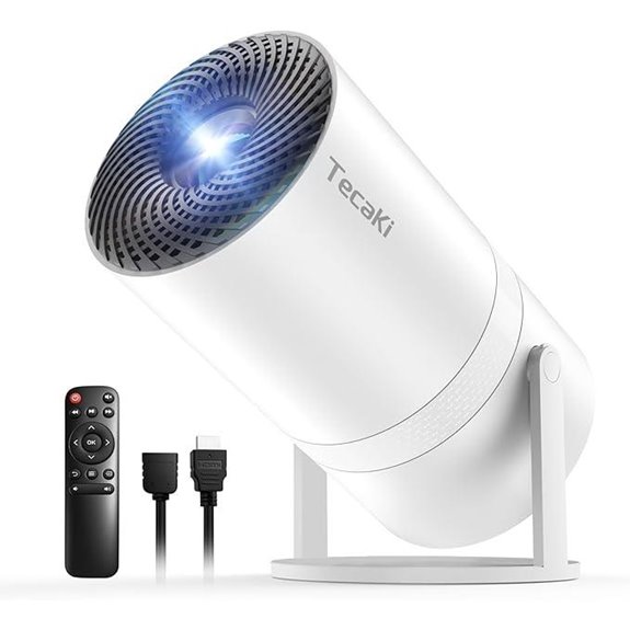 Mini Portable WiFi Bluetooth Projector with HD Support