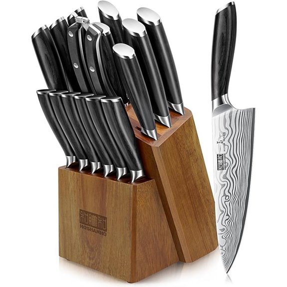 15 Best Carbon Steel Knife Sets for 2026 That Chefs Recommend 15 HOSHANHO 16-Piece Knife Set with Block and Sharpener