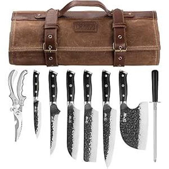 Chef Knife Set with Accessories and Bag