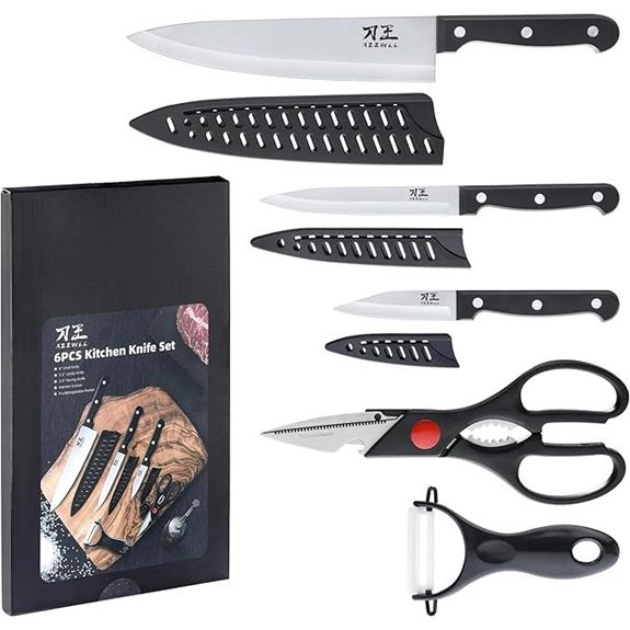 15 Best Knives for 2026 That Will Elevate Your Home Kitchen 7 5-Piece Kitchen Knife Set with Scissors and Peeler