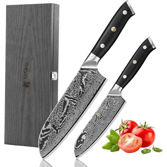 15 Best Santoku Vs Chef Knife Sets for 2026 That Cut Like Pros 3 Wakoli Nitoko 2-Piece Damascus Kitchen Knife Set