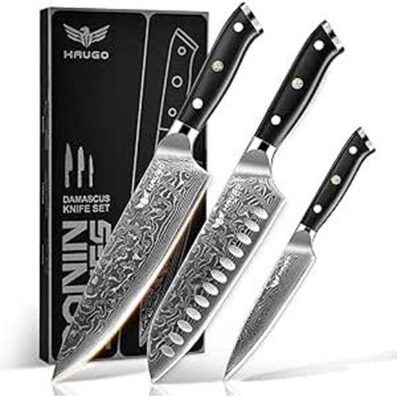 15 Best Knives for Professional Chefs in 2026 That Cut Like Butter 15 Haugo Damascus 3-Piece Chef Knife Set