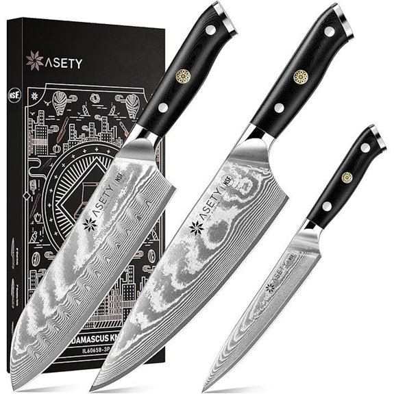 15 Best VG10 Knives for 2026 That Chefs Swear By 5 Damascus 3-Piece Kitchen Knife Set with VG10 Steel
