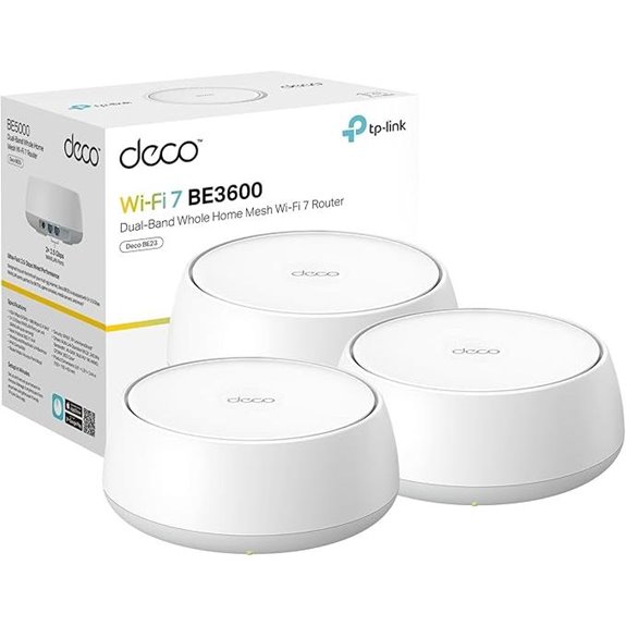 6 Best Wi-Fi 7 Mesh Systems for Creator Studios in 2026 3 TP-Link Deco BE23 Mesh Wi-Fi System (3-Pack)