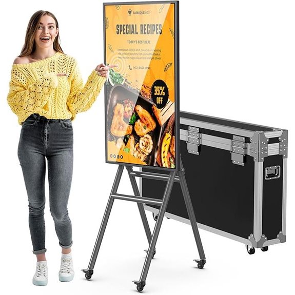 MWE 43 Digital Signage Kiosk with Flight Case