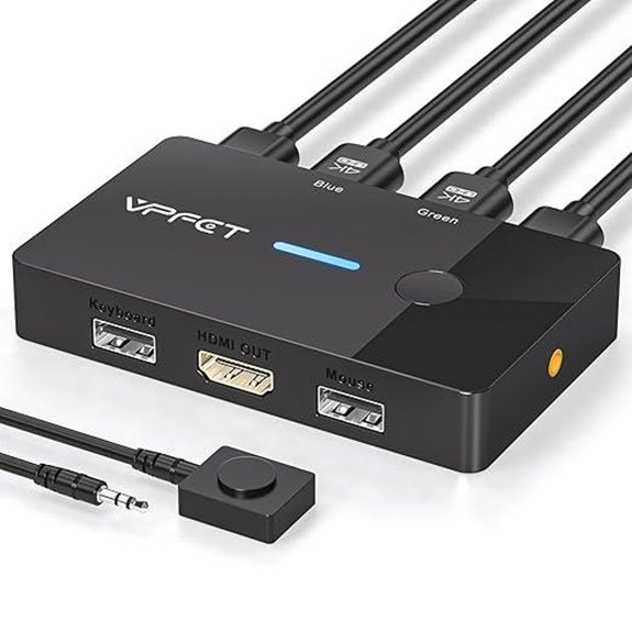 HDMI KVM Switch 2 Computers 4K@60Hz 2 Ports