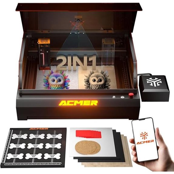 15 Best Top-Rated Desktop Laser Engravers for 2026 Branding 15 dual laser engraver camera